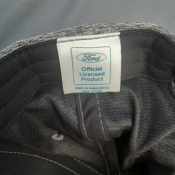 Ford Quick-Dry Cap Hat SnapBack Gray EUC - Picture 9 of 10